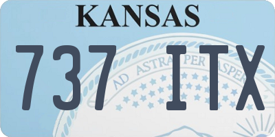 KS license plate 737ITX