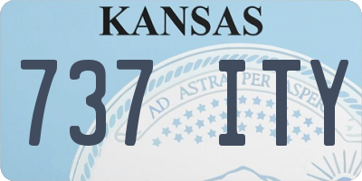 KS license plate 737ITY