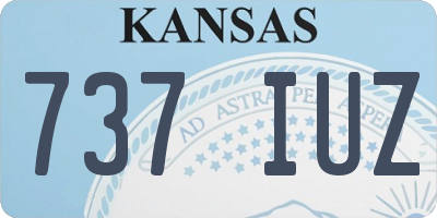 KS license plate 737IUZ