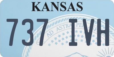KS license plate 737IVH