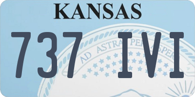 KS license plate 737IVI