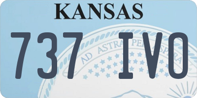 KS license plate 737IVO