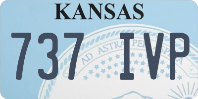 KS license plate 737IVP
