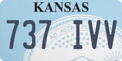 KS license plate 737IVV