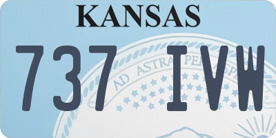 KS license plate 737IVW