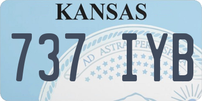KS license plate 737IYB