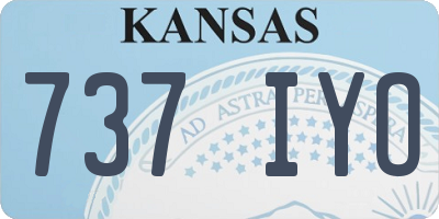 KS license plate 737IYO
