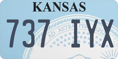 KS license plate 737IYX
