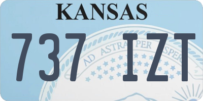 KS license plate 737IZT
