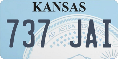 KS license plate 737JAI