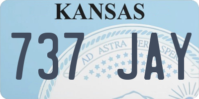 KS license plate 737JAY