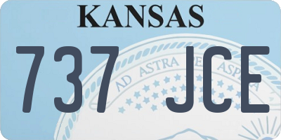 KS license plate 737JCE