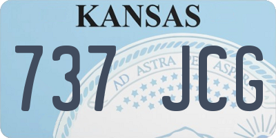 KS license plate 737JCG