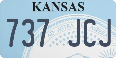 KS license plate 737JCJ