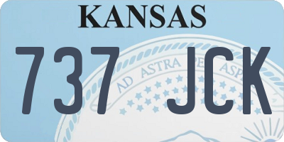 KS license plate 737JCK
