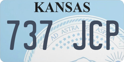 KS license plate 737JCP