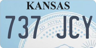 KS license plate 737JCY
