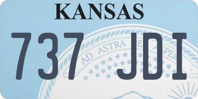 KS license plate 737JDI