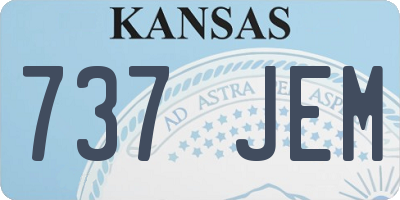 KS license plate 737JEM