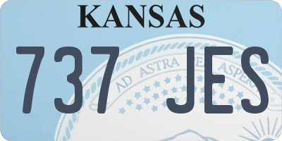 KS license plate 737JES