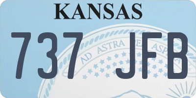 KS license plate 737JFB