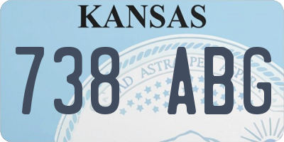 KS license plate 738ABG