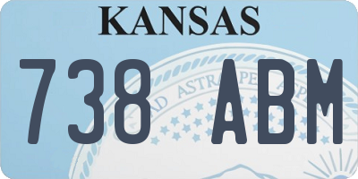 KS license plate 738ABM