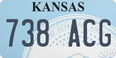 KS license plate 738ACG