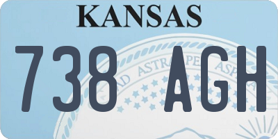 KS license plate 738AGH