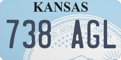 KS license plate 738AGL