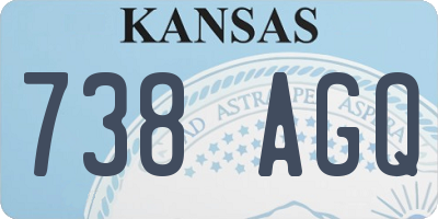 KS license plate 738AGQ