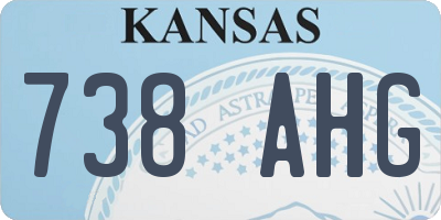 KS license plate 738AHG