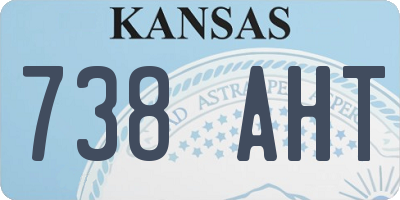 KS license plate 738AHT