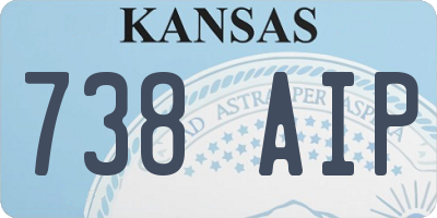 KS license plate 738AIP