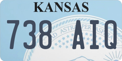 KS license plate 738AIQ