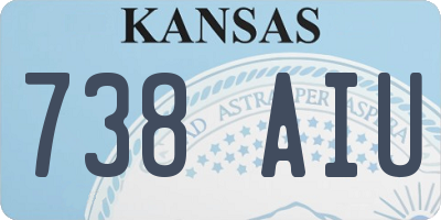 KS license plate 738AIU