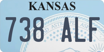 KS license plate 738ALF