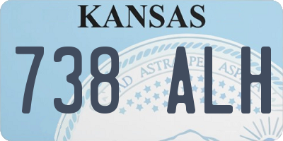 KS license plate 738ALH