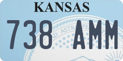 KS license plate 738AMM