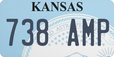 KS license plate 738AMP