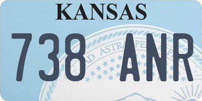 KS license plate 738ANR
