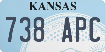 KS license plate 738APC