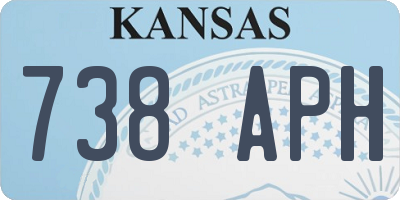 KS license plate 738APH