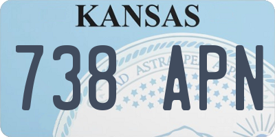 KS license plate 738APN