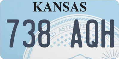 KS license plate 738AQH