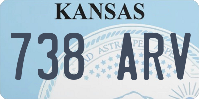KS license plate 738ARV