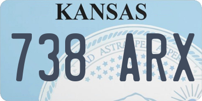 KS license plate 738ARX