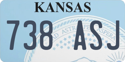 KS license plate 738ASJ