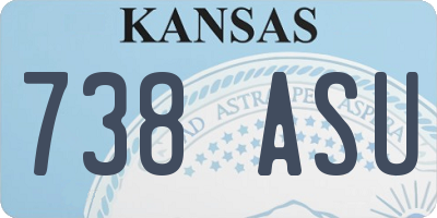 KS license plate 738ASU