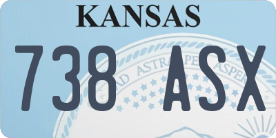 KS license plate 738ASX